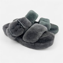 UGG Fuzz Yeah Charcoal Womens Size 7 Sandal Slip-On - €17,45 EUR
