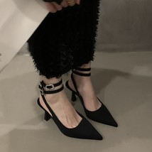 Slingbacks High Heels Pumps Women New Pointed Toe Thin Heeled Party Shoes Woman  - £27.29 GBP