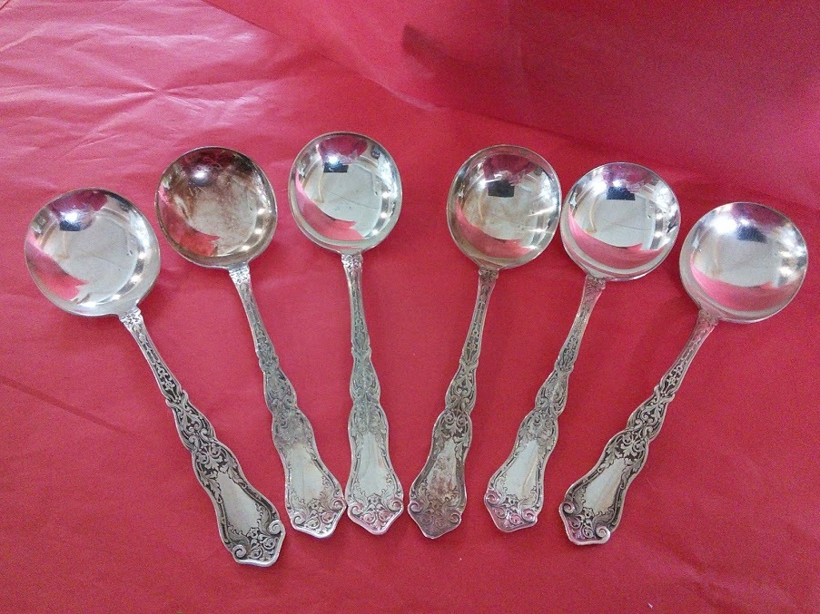 Rogers Alhambra Round Soup Spoons 1907 - $48.00
