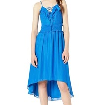 Parker Blue Sleeveless Silky Midi Malta Dress Size 4 New - £61.17 GBP