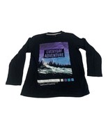 Old Navy Boys Everyday Adventure Black Long Sleeve Crewneck T-Shirt Size... - $9.50