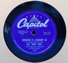 Nat King Cole 78 Summer Is A-Comin&#39; In / Easter Sunday Morning A11 - £5.46 GBP