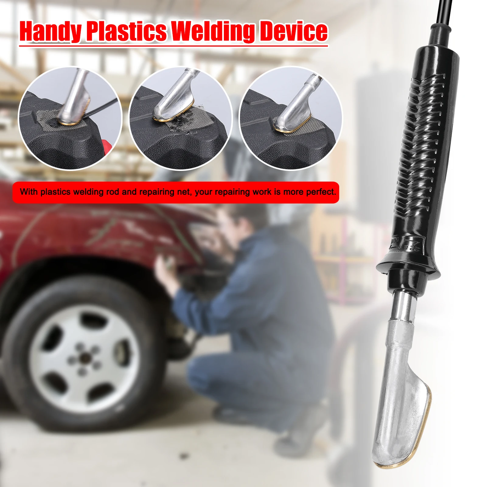Plastic Welding hine Hot Stapler Plastic Repair Soldering  With Staples ... - £235.51 GBP