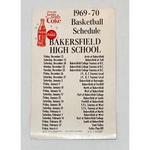 Vintage 1969-70 Coca Cola Basketball Bakersfield High School Poster Coke... - £56.04 GBP