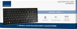 Insignia - Full-size Bluetooth Scissor Switch Keyboard - Black - £22.63 GBP