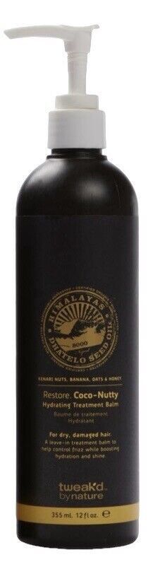 Tweak'd By Nature Restore Coco Nutty Hydrating Treatment Balm 12 oz SEALED Pump