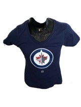 WOMENS Small NHL Fanatics Hockey T-Shirt Winnipeg Jets #33 Dustin Byfuglien NEW - £6.38 GBP