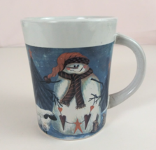 Vintage Royal Norfolk Snowman With Sheep Rabbits &amp; Trees Christmas Coffe... - €8,32 EUR