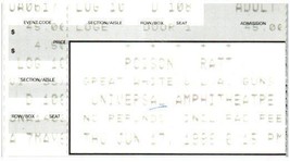 Vtg Poison Ratt Great White Ticket Stub June 17 1999 Universal City Cali... - £19.34 GBP