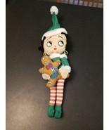 Betty Boop Christmas Elf W/Gingerbread Man “HO HO HO” Plush Doll - £9.48 GBP