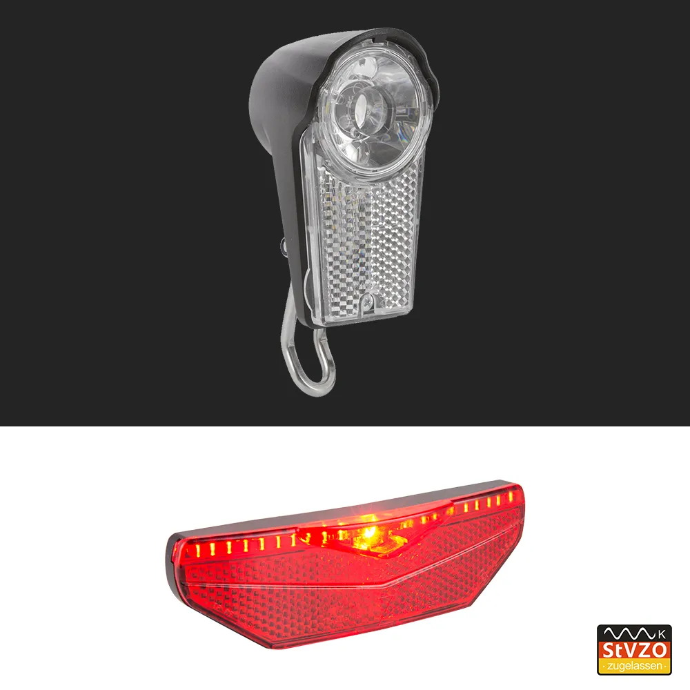 Linkbest Headlight LED Bicycle Front Tail Light Set Stvzo Waterproof IPX4 - £19.00 GBP+