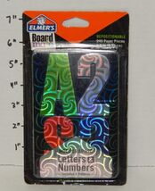 ELMERS Board Mates 2.5 inch Holographic LETTERS NUMBERS 240 Pieces Teachers - $9.85