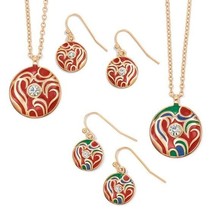 AVON JUMP FOR JOY NECKLACE AND EARRING GIFT SET (MULTI-COLOR ONLY) &quot;RARE... - $305.79 MXN