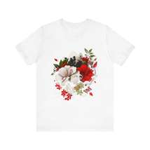 Floral Harmony Japanese T-Shirt for Elegant Style and Comfort - $33.99