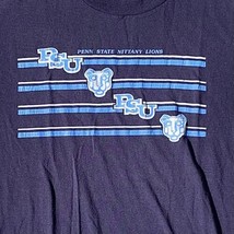 Vintage Penn State Nittany Lions Chipmunk Logo T Shirt Blue Faded Adult ... - $33.22