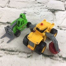 Matchbox Construction Vehicles Lot Of 2 Lift Truck Scooper Tractor Diecast - $6.92