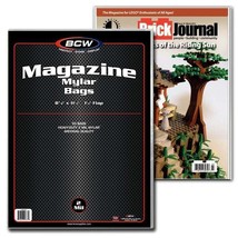 1 pack of 50 BCW 8 ⅞&quot; x 11 ½&quot; + 1 ½&quot; Flap 2-mil Mylar Magazine Bags - $40.17