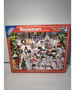 White Mountain Puzzle Snowmen Lori Schory 1000 Piece Jigsaw - New Open Box - $25.60 CAD
