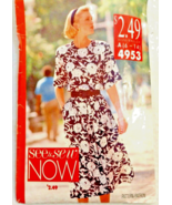 Vintage Sewing Pattern Butterick 4953 Misses See Sew Pullover Dress Casual - £3.88 GBP