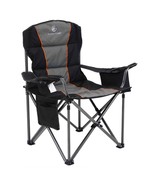 ALPHA CAMP Camping Chair Heavy Duty Folding Chair with Cup Holder Oversize - £70.35 GBP