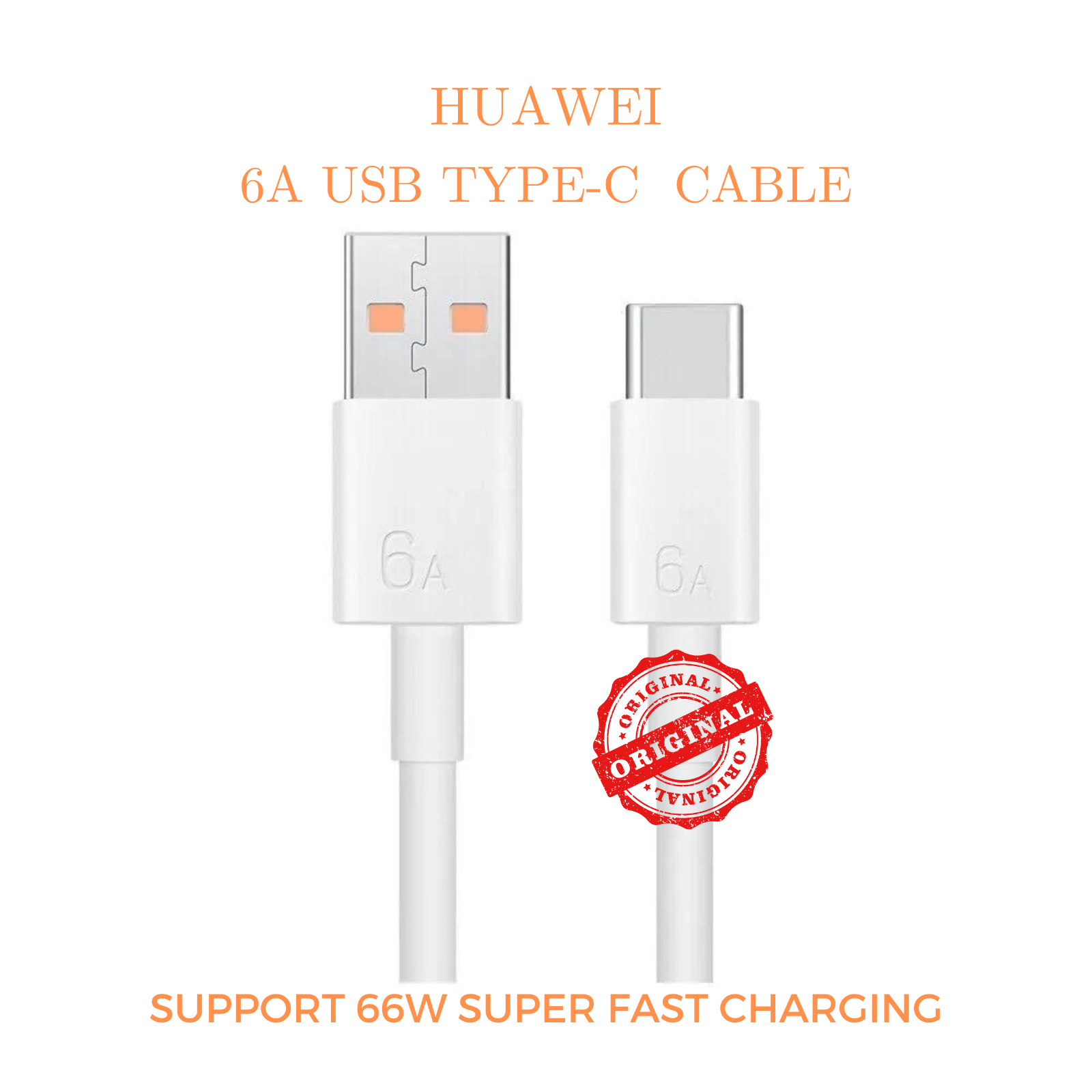 Primary image for Genuine Huawei / Honor USB Type-C 6A Supercharge Data Cable 66W - Fast Charging