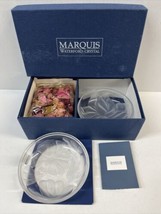 Potpourri Marquis Waterford Crystal Flower Bowl (2) 4-1/2&quot; Gift Set - £23.59 GBP