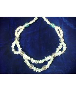 Shanrocks Blue Topaz &amp; Quartz 2 Level Necklace - $28.00