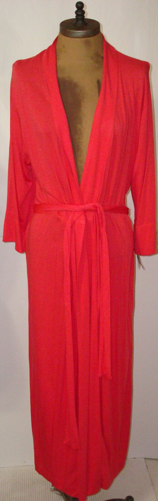 NWT $180 New Natori Dark Pink Robe Womens XS Long Very Soft Solid Modal ... - £133.46 GBP