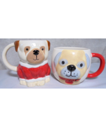 Lot of 2 Dog Coffee Tea Mugs Large Martha Stewart Macys and Chasing Baxt... - £11.73 GBP
