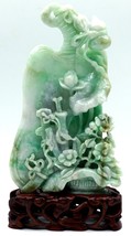 Chinese Green &amp; White Jadeite Jade Sculpture Flowers &amp; Fruit &amp; More on S... - £479.60 GBP