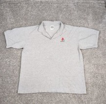 Vtg Playstation Shirt Men XL Gray Preshrunk Cotton Polo Associate Anvil ... - £21.88 GBP
