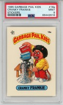 1985 Topps OS1 Garbage Pail Kids Series 1 Cranky Frankie 18a Matte Card Psa 9 - £144.71 GBP