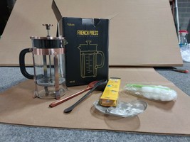 Veken French Press Coffee Maker 8 Cup With Mini Hand Mixer - £25.50 GBP
