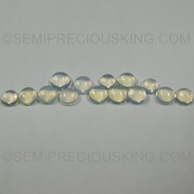 Natural Ethiopian Opal Round Cabochon 4mm White/Transparent Color VS Clarity Loo - £2.75 GBP