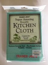 Trader Joe&#39;s Reusable Kitchen Cloth - Two 14&quot;x10&quot; Towels - £17.57 GBP