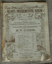Allan&#39;s Instructional Album, No. 1, 16 Solos Great Old Sheet Music - £4.72 GBP