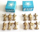 12 Vtg Miniature Gold Hong Kong Angel Musician Band 1.3&quot; Craft Christmas... - $17.00