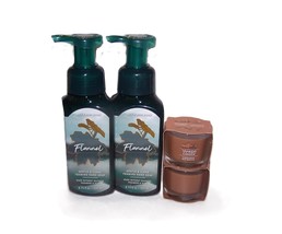 Bath and Body Works Flannel Foaming Soap w Cardamom Nut Muffin Candle 4 Pc Set - £21.52 GBP