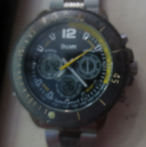Stauer 20410 Men&#39;s Watch Hybrid Analog Digital Colossus 3ATM Tachymeter ... - £21.93 GBP