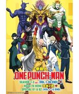 One Punch Man (Season 1-3) Complete Anime DVD English Dub All Region US ... - $50.99