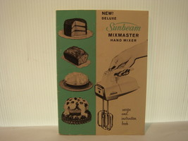 Sunbeam Mixmaster Hand Mixer Recipe & Instruction Manual 1960 - $12.95