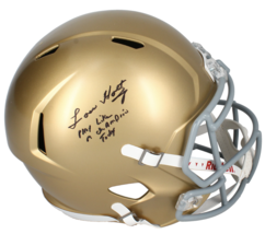 Lou Holtz Autographed &quot;Play Like A Champion&quot; Full Size Helmet Fanatics - $395.00
