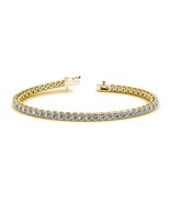 10ctw Asscher Cut Lab-Grown Diamond Tennis Bracelet 14K Solid Yellow Gol... - $27,470.63 CAD