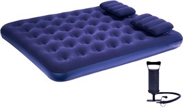 Dimar Garden Queen Size Camping Air Mattress Inflatable Bed With, Include Pump - £44.74 GBP