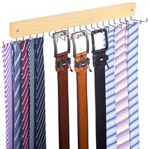 Belt Hanger Tie Rack Wall Mounted, 360Rotating Belt Organizer Tie Hanger... - £15.14 GBP