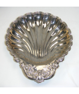 Vintage Silverplate Look Elegance E P Steel 14&quot; by 11&quot; Tray Clam Shape 5... - €84,43 EUR