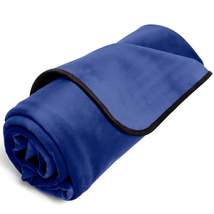 Fascinator Throw Royal Blue Microvelvet - Regular Size - $546.00