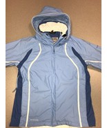 Columbia Titanium Jacket Blue Tech Interchange Full Zip Rain Coat Shell ... - $34.65