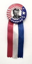 Vote For Our Next President Robert F. Kennedy Button Pin &amp; Ribbon 1968 - £39.84 GBP