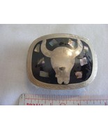Cowboy Cowgirl Childs Western Belt Buckle Cow Skull Mother of Pearl? - $24.74